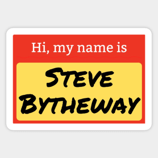 Steve Bytheway name badge Sticker